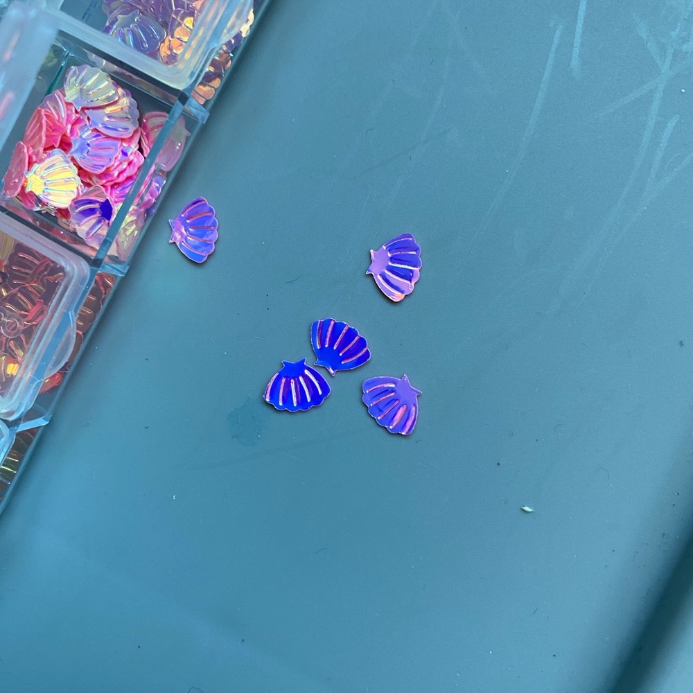 Shells for nail art or crafts